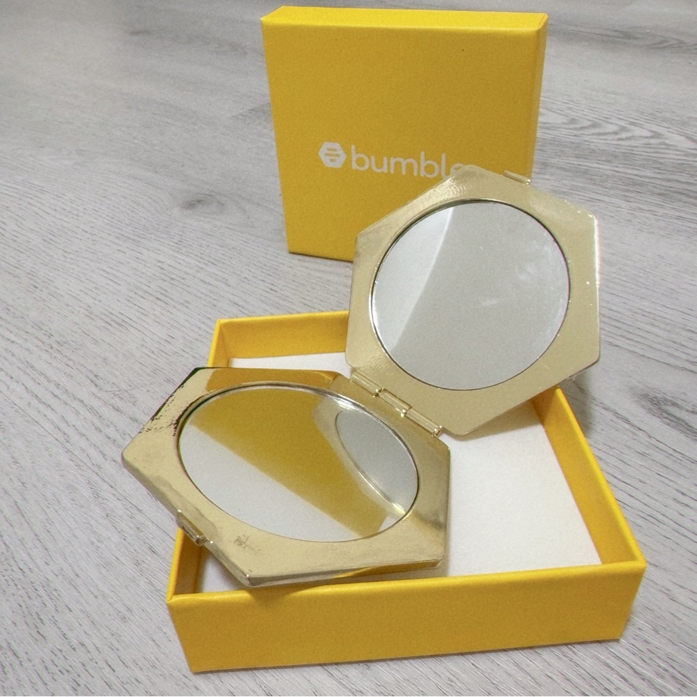 Bumble Gold Compact Mirror